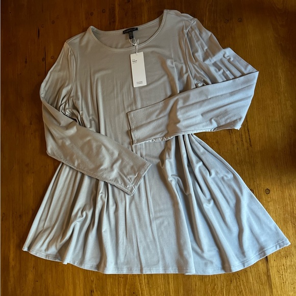 Garnet Hill Eileen Fisher Tencel Jersey Jewel Neck Top - Picture 8 of 11